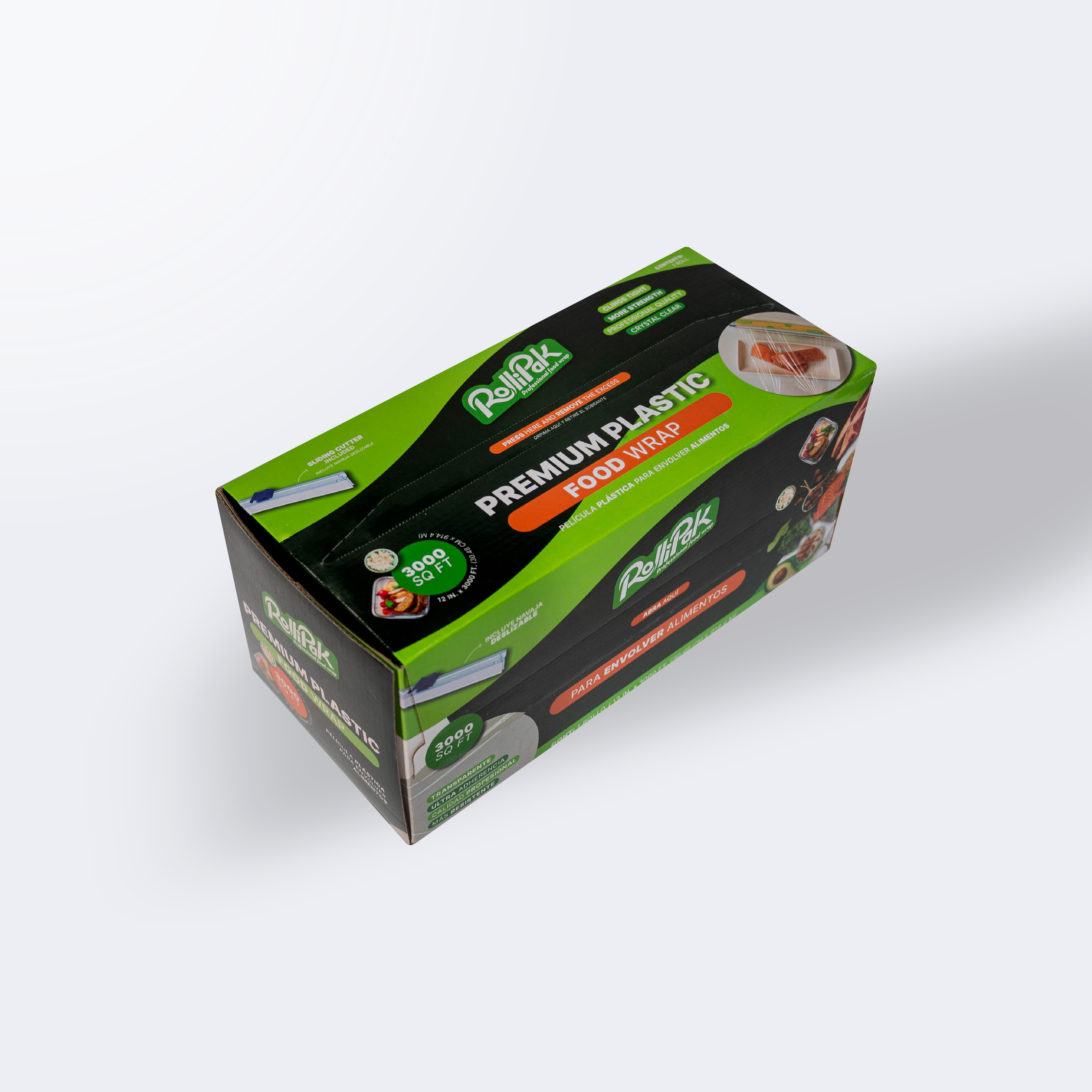 RolliPak Food Service 12 x 3000 | Vitafilm con ZIPCUTTER para Cocina y Hogar